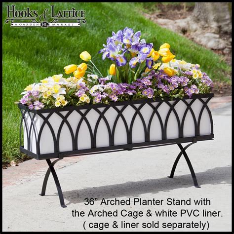 free standing metal flower boxes|free standing window box planter.